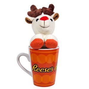 Reeses Plush Reindeer & Mug‎ Set Christmas Orange White Coffee Hersheys Galerie